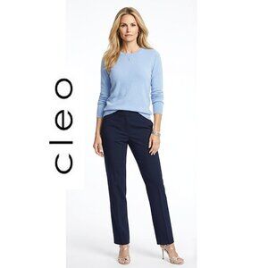 CLEO - Classic essential item - Navy blue dress pants (Ever Body Style)